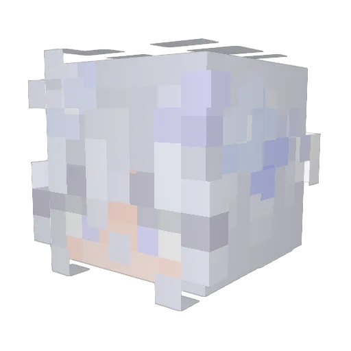 sinydrol Minecraft avatar head, 3D render