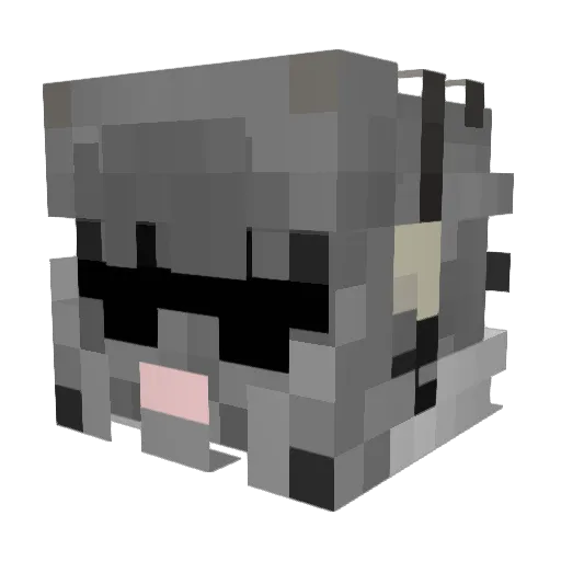 sinyu_0601 Minecraft avatar head, 3D render