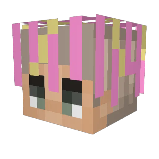 sio21 Minecraft avatar head, 3D render