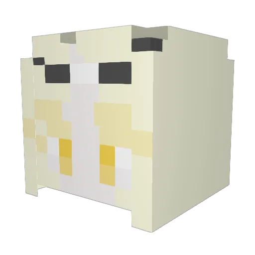 sio_mine Minecraft avatar head, 3D render