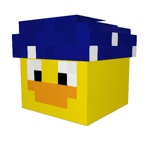 siobots Minecraft avatar head, 3D render