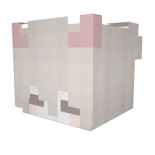 sioff Minecraft avatar head, 3D render