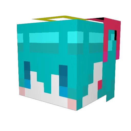 sion0000002 Minecraft avatar head, 3D render