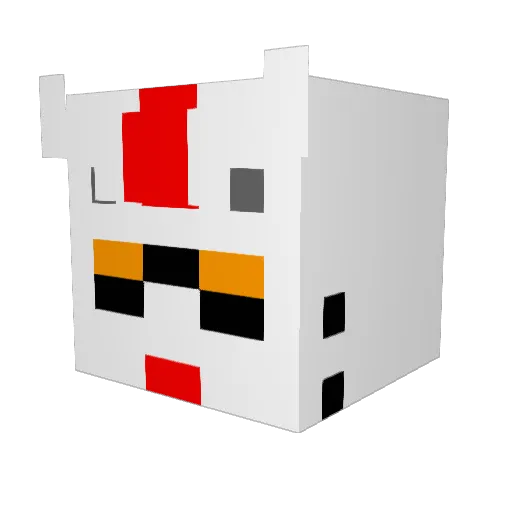 sion0225 Minecraft avatar head, 3D render