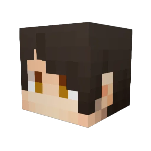 sion_065 Minecraft avatar head, 3D render