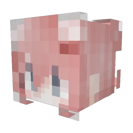sionno Minecraft avatar head, 3D render