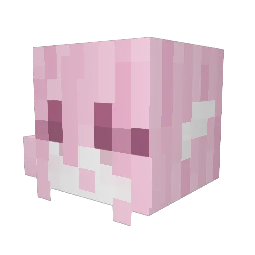 siopachu Minecraft avatar head, 3D render