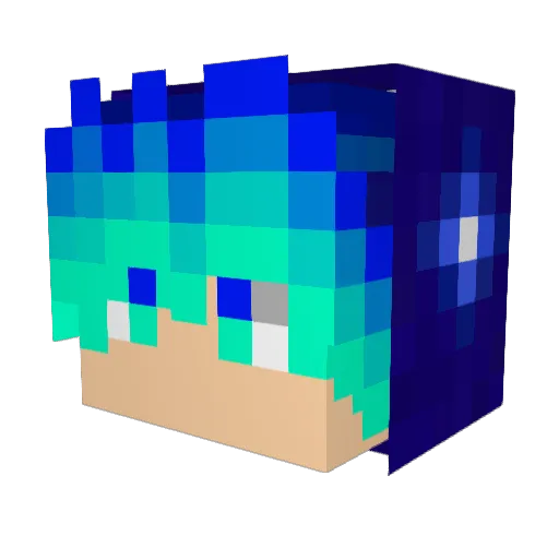 siosabaa Minecraft avatar head, 3D render