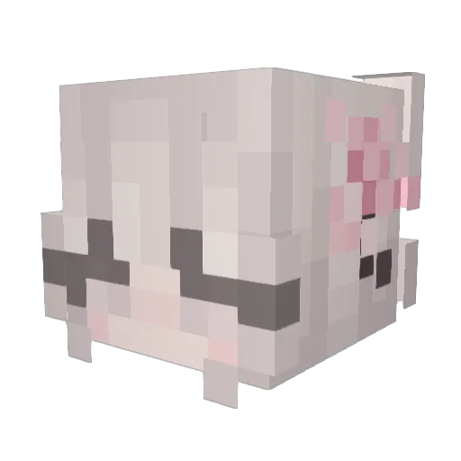 siosenbe Minecraft avatar head, 3D render