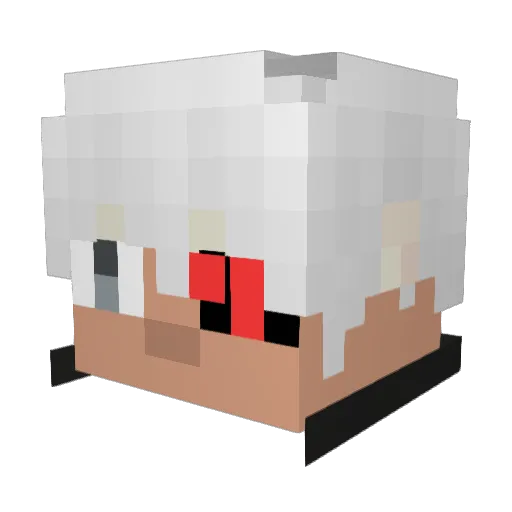 sioupe Minecraft avatar head, 3D render