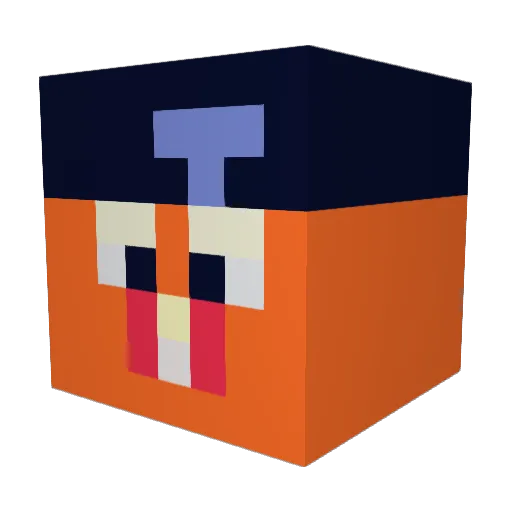 sipane Minecraft avatar head, 3D render