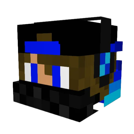 siphae Minecraft avatar head, 3D render