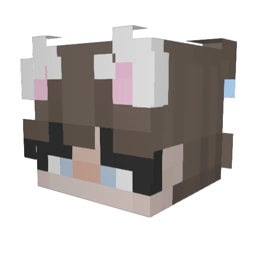 siphynn Minecraft avatar head, 3D render