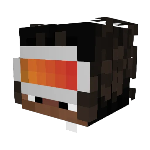 sippins Minecraft avatar head, 3D render