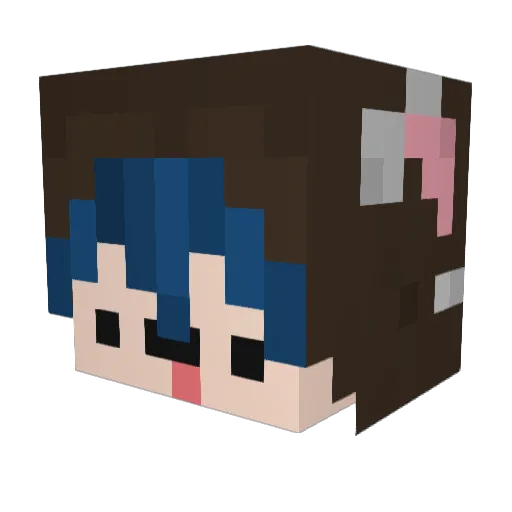 sippinwockhardt Minecraft avatar head, 3D render