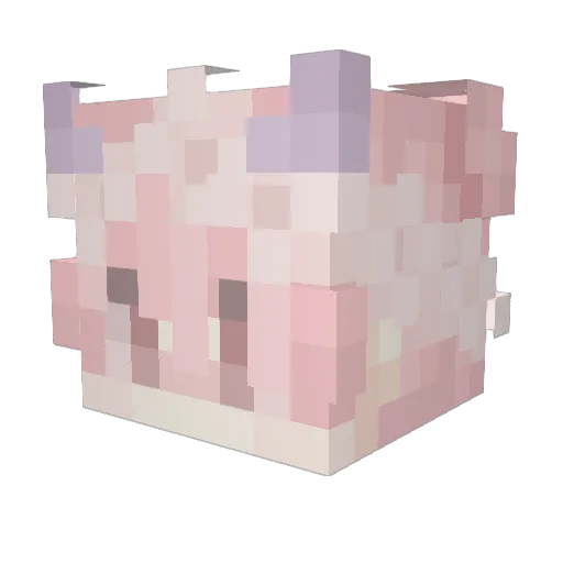siprambo Minecraft avatar head, 3D render