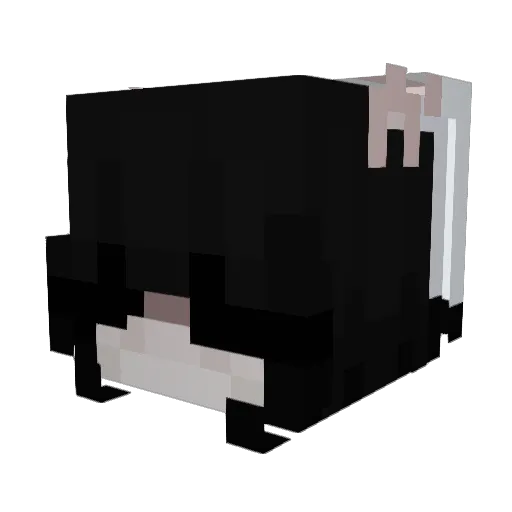 sipsii Minecraft avatar head, 3D render
