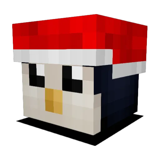 sipsjuice Minecraft avatar head, 3D render