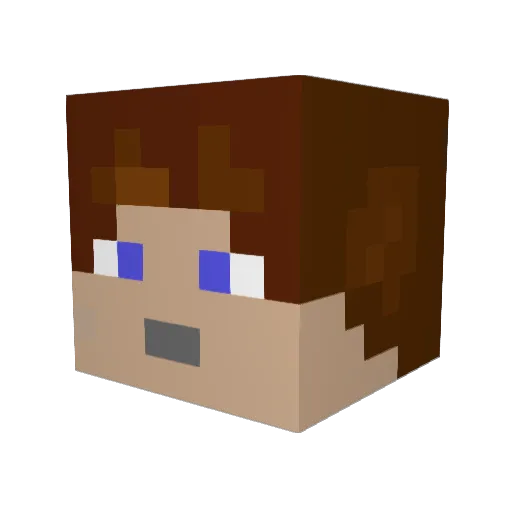 sipzy Minecraft avatar head, 3D render
