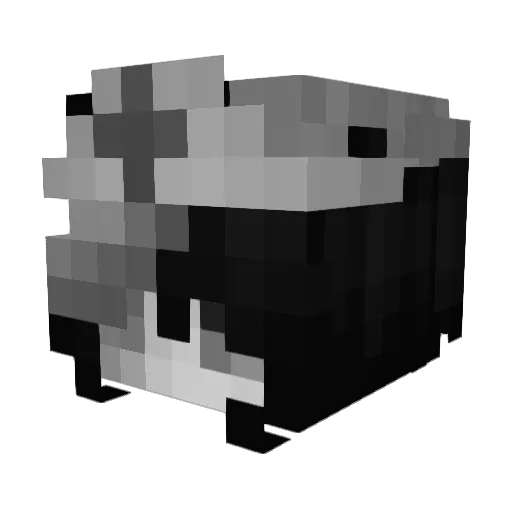 siqhs Minecraft avatar head, 3D render