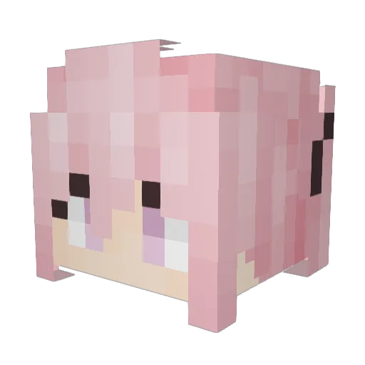 siqiu Minecraft avatar head, 3D render
