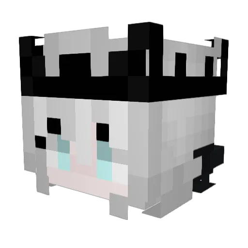 siquuuH Minecraft avatar head, 3D render