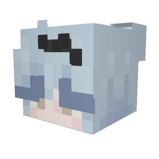 sirHyuga Minecraft avatar head, 3D render