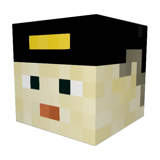 sirJoe_Shmo Minecraft avatar head, 3D render