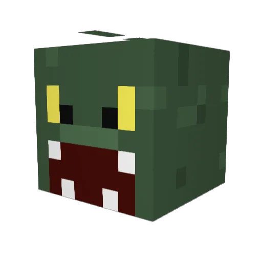 sirMitchell Minecraft avatar head, 3D render