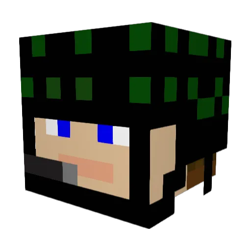 sir_ahmed Minecraft avatar head, 3D render