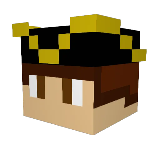 sir_waffles2 Minecraft avatar head, 3D render