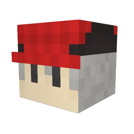 sirakabell Minecraft avatar head, 3D render