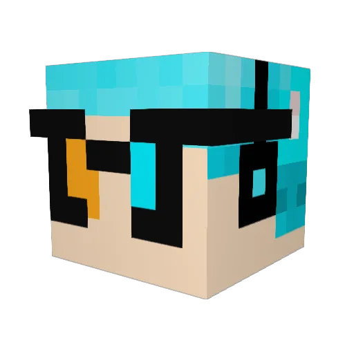 sirandrewmc Minecraft avatar head, 3D render