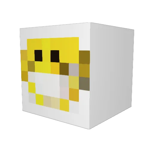 sirbeast45 Minecraft avatar head, 3D render