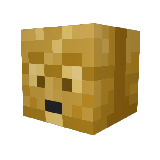 sirbuddington Minecraft avatar head, 3D render