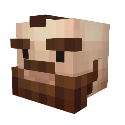 sircaverr Minecraft avatar head, 3D render