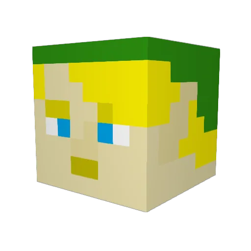 sircheezy Minecraft avatar head, 3D render