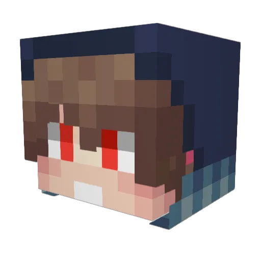 sircomsalott Minecraft avatar head, 3D render