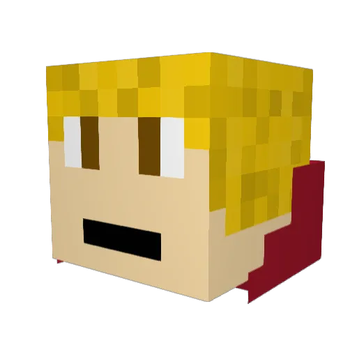 sirconnor12 Minecraft avatar head, 3D render