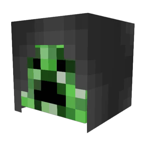 sircreepsalot Minecraft avatar head, 3D render