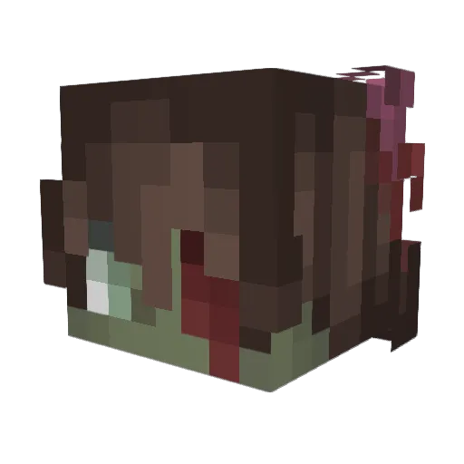 sircupid_ Minecraft avatar head, 3D render