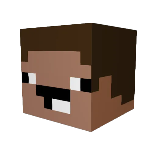sirdonkey Minecraft avatar head, 3D render