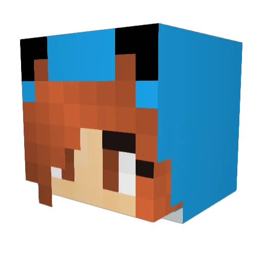 siremik Minecraft avatar head, 3D render
