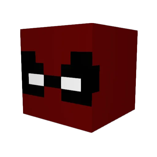 sirharv Minecraft avatar head, 3D render
