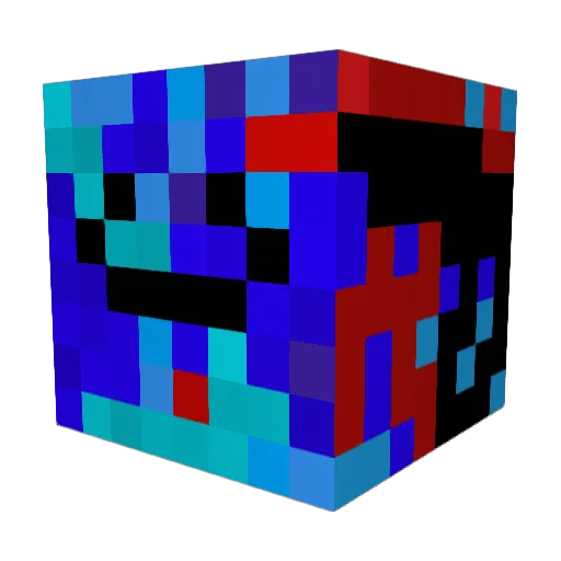 sirheffalump Minecraft avatar head, 3D render