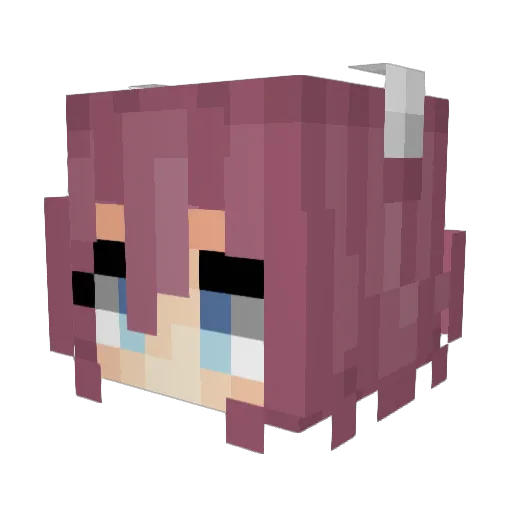 sirikron Minecraft avatar head, 3D render