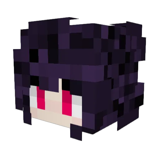 sirilili Minecraft avatar head, 3D render