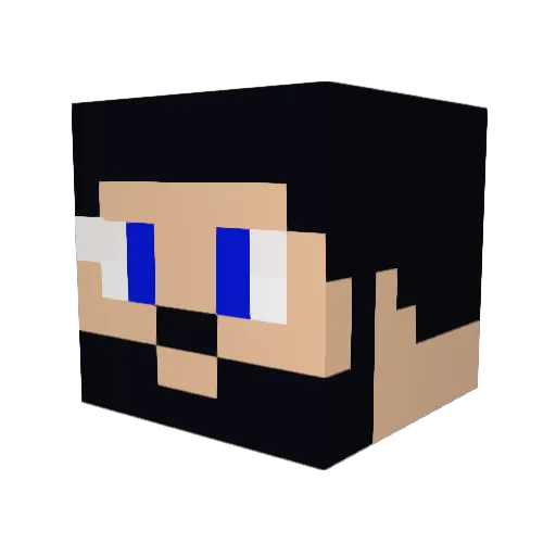 siriniti Minecraft avatar head, 3D render