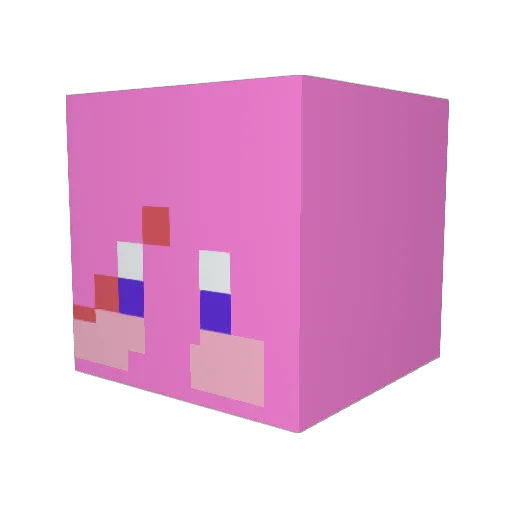 siriosos Minecraft avatar head, 3D render