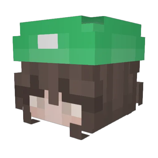 sirius159 Minecraft avatar head, 3D render